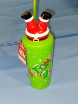 Cool Gear Travel Mug Tumbler 18 oz straw Bottoms Up Santa Cute Coffee Te... - $12.32