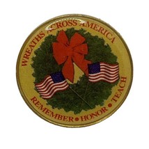 Wreaths Across America USA Military Patriotic Enamel Lapel Hat Pin Pinback - $5.95