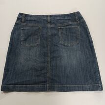 Merona RN#17730 Women's Blue Cotton Blend Stretch Denim Skirt Size 14 Waist 34" image 2