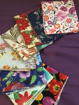 Fat Quarter Bundles - 8 Floral Patterns 100% Cotton Fabric - £14.90 GBP