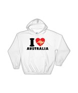 I Heart Australia : Gift Hoodie Kangaroo Love Country Expat Souvenir Travel - $663.79 MXN
