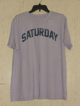 NWT WOMENS MIGHTY FINE LILAC PURPLE &quot;SATURDAY&quot; NOVELTY T-shirt   SIZE XXL - £18.48 GBP