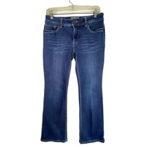 Chicos 00 So Slimming Short Denim Jeans Womens XS Mid Rise 28x28 Stretch Blue - £7.08 GBP