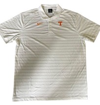 Nike Dri Fit University Of Tennessee Volunteers Team Issued White Polo M... - £36.93 GBP