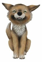 Sinister Pets Grinning Brown Coyote TeeHee Figurine As Collectible Decorative - £12.85 GBP