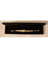 Vtg SAXONY Womens Goldtone Hidden Watch NIB - £47.32 GBP