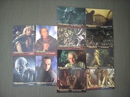 LORD OF THE RINGS MIXED LOT OF 12 SINGLES TRADING CARDS THE TWO TOWERS ROTK - $0.98