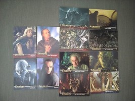 Lord Of The Rings Mixed Lot Of 12 Singles Trading Cards The Two Towers Rotk - $0.98