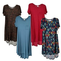 LuLaRoe Retired Carly Bundle of 4 Small Dresses all NWT Multicolors - £50.53 GBP