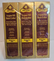 3 One &#39;n Only Argan Oil Hair Color Blends Gray 6MG Dark Master Gray Blonde NIB - £7.75 GBP