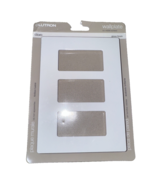 Lutron Wallplate Gloss Finish 3 Gang Decorator White CW-3-WH - $12.76 CAD