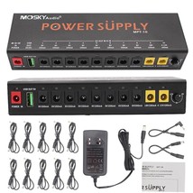 Mosky MPT-10 Guitar Effect Pedal Power Supply 10 Isolated DC Outputs/ 5V USB Out - £46.92 GBP