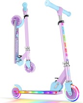 Kids&#39; 2-Wheel Folding Kick Scooter With 3 Height Adjustments, Non-Slip P... - $87.92