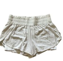 MTA Sport Athletic Womens Elastic Waist Short White Size Large Pull On L... - €9,42 EUR