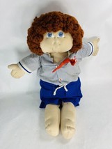 1983 Soft Sculpture Doll Girl Plush Red Hair Blue Eyes Cabbage Patch - £47.81 GBP