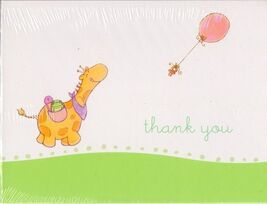 Nursery Parade Party Shower Thank You Cards (8) - Party Supplies - $1.31