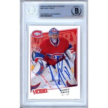 Carey Price Canadiens Auto 2008 Upper Deck Victory Hockey Signed BAS Auth Slab - £99.09 GBP