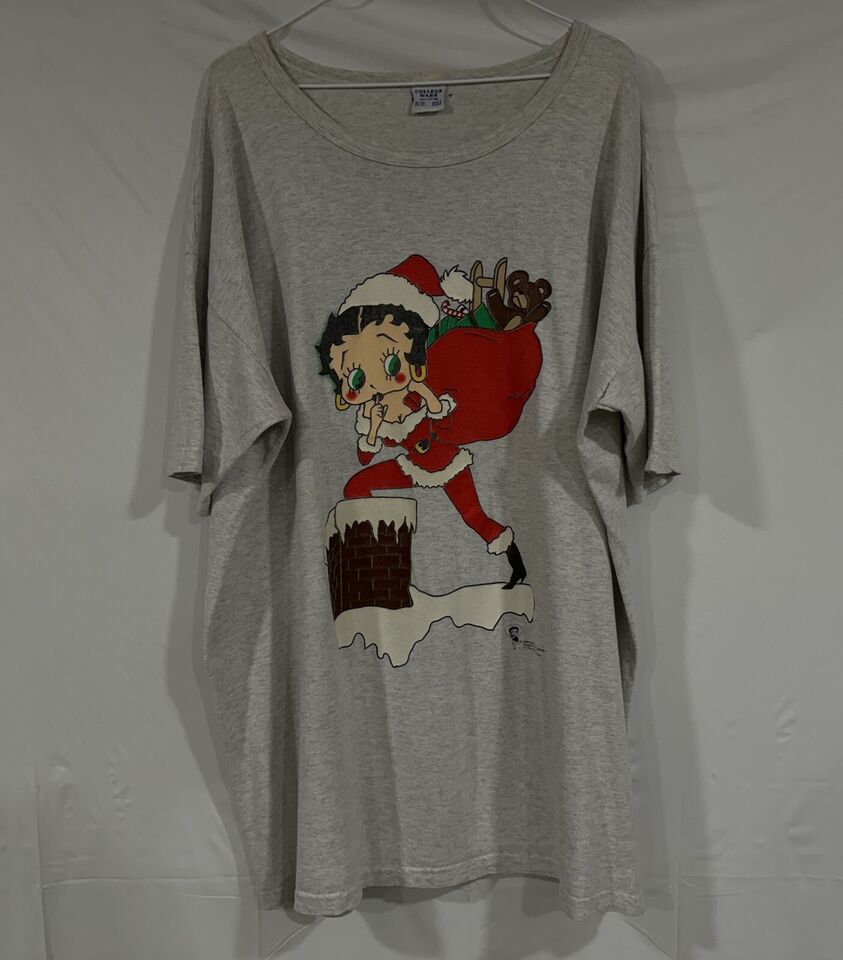 Betty Boop Mrs.Claus Christmas Shirt 33x29 - £26.18 GBP