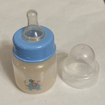 Reborn Doll Blue Baby Bottle ~ “No Hole” Preemie Nipple ~ 2 oz w/Faux Fo... - $5.04
