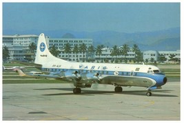 Varig Lockheed L 188A Electra at Rio De Janeiro Airplane Postcard - £7.08 GBP