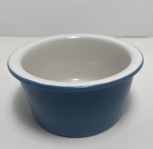 Laura Ashley Stoneware London Blue Glazed Desert or Condiment Cup One piece - $11.40