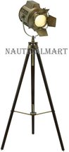 Nauticalmart Adjustable Aluminum Spot Light Tripod Floor Lamp - Brass - £126.93 GBP