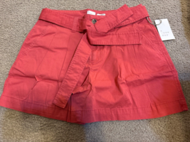 A New Day Women&#39;s Stretch Cotton Shorts, Coral, Size 8 - NEW!  - $18.53