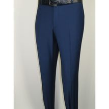 Men Suit BERLUSCONI Turkey Italian Wool 180's Single Breasted K442-12 Navy image 12