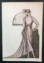 Une Robe du Soir de Worth Gazette de Bon Ton Vintage Print 9.25&quot; x 6.5&quot; frm Book - £9.43 GBP