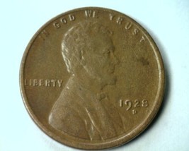 1928-D Lincoln Cent Penny Choice About Uncirculated Ch. Au Nice Original Coin - £19.66 GBP