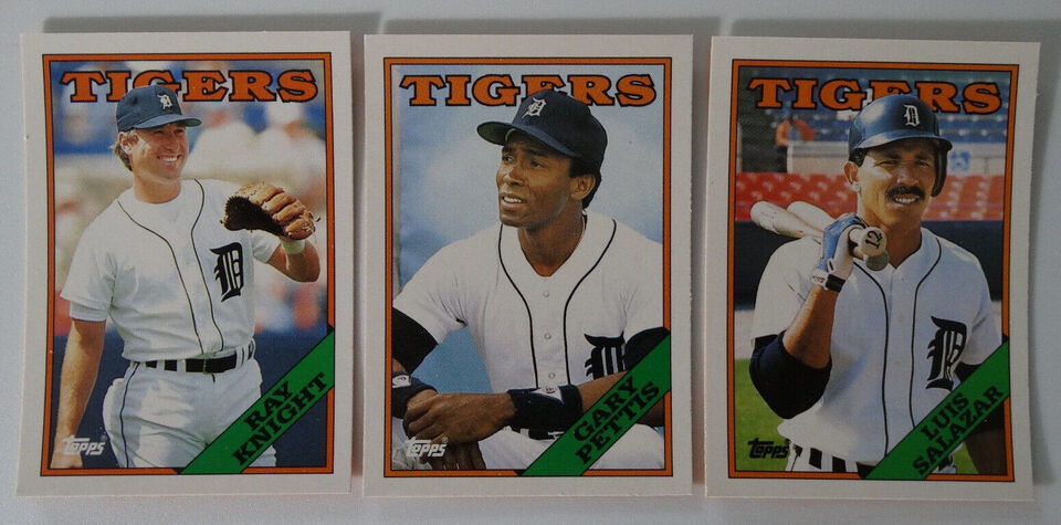 Primary image for 1988 Topps Traded Detroit Tigers Team Set of 3 Baseball Cards