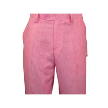 Men INSERCH premium Soft Linen Breathable 2pc Walking Leisure suit LS29116 Pink image 10