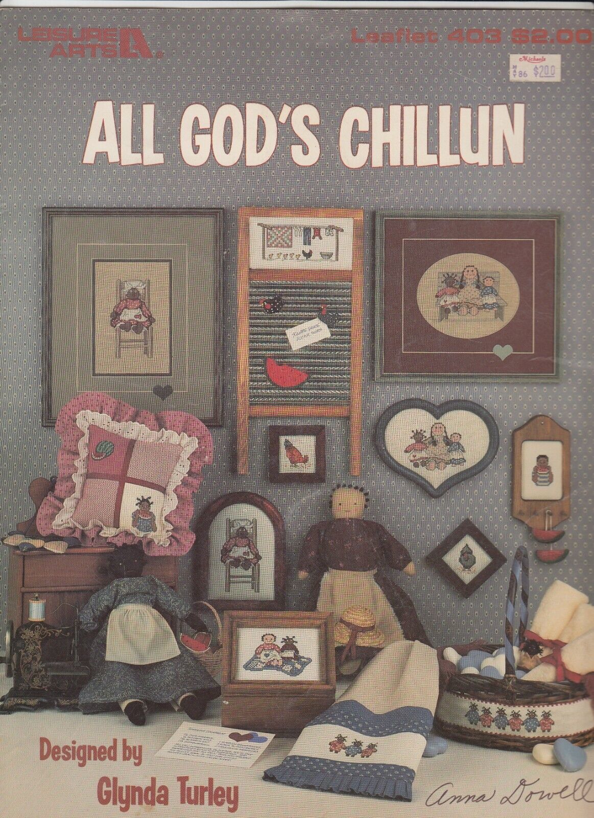 Primary image for Leisure Arts All God's Chillun Cross Stitch Pattern Leaflet 403 Turley Children