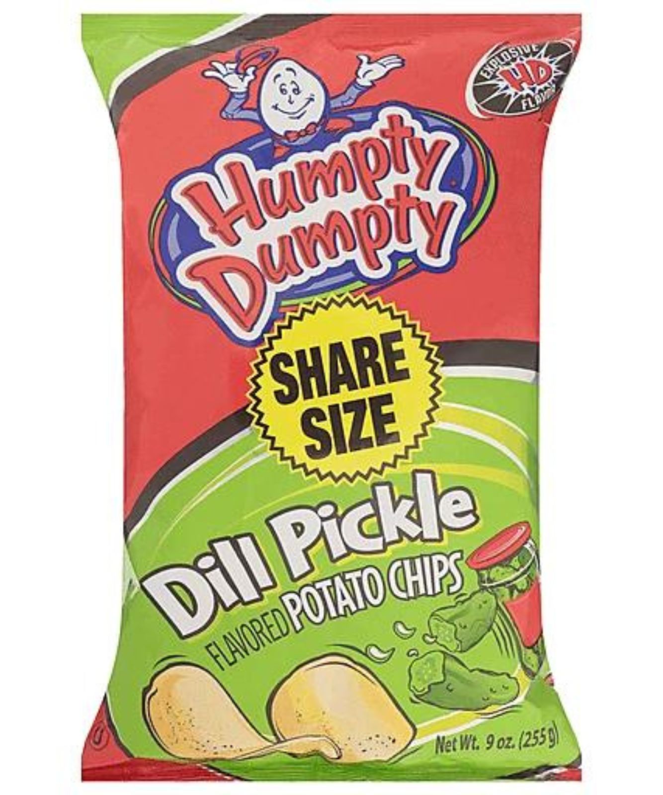 "Pack of 5 - 8 Oz Humpty Dumpty Dill Pickle Chips: Crisp & Flavorful!" - $24.00