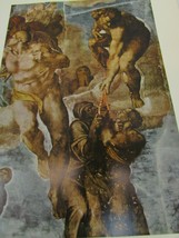 Vintage Michelangelo The Last Judgement Judgment Color Print 51665 Resur... - £19.48 GBP