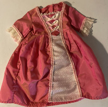 American Girl Doll Elizabeth Cole Meet Dress Pink Gown Historical Retired Ex - $24.74