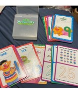 Sesame Street My First 123&#39;s Deluxe Activity Cards 23 of 25 Cards  Plast... - £3.10 GBP