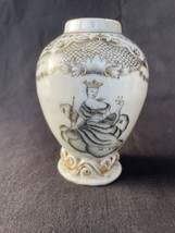 Antique 18C Chinese Porcelain Encre de Chine Tea Caddy Chine de Commande - £485.74 GBP