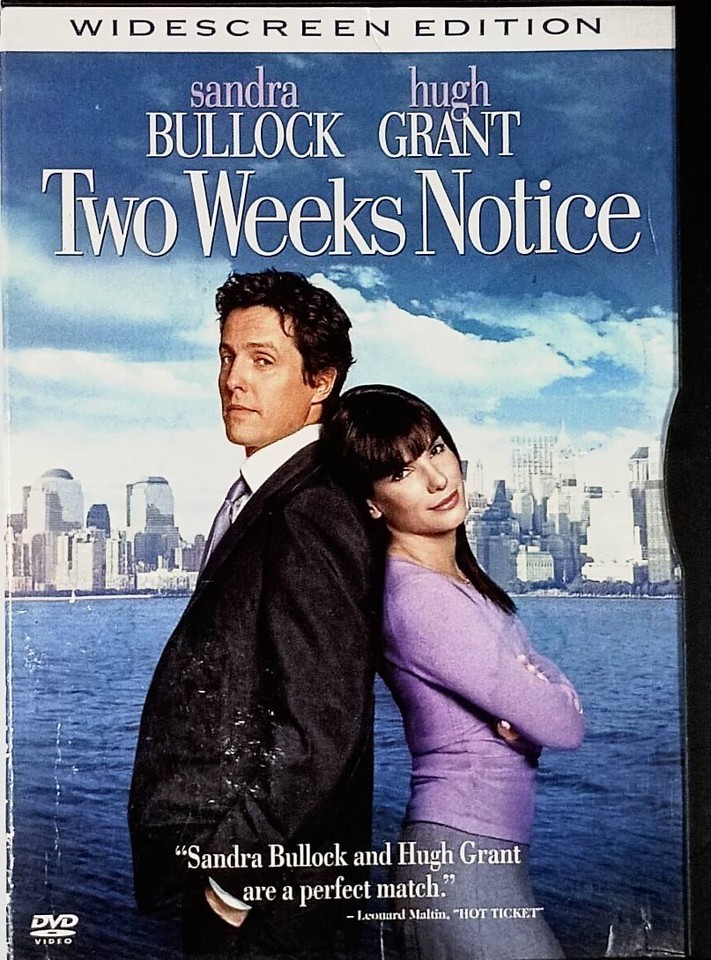 Two Weeks Notice [DVD WS 2003] Sandra Bullock, Hugh Grant, Alicia Witt - $1.13