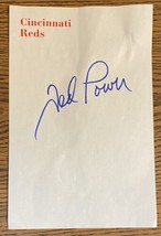 Ted Power Autographed Signed Cincinnati Reds Stationary - $9.49