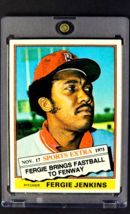 1976 Topps Traded #250T Fergie Jenkins HOF Boston Red Sox Vintage Baseba... - $3.73