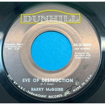 Barry McGuire Eve of Destruction / What Exactly&#39;s the Matter with Me 45 Rock - £8.00 GBP
