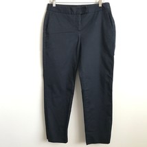 Theory Chino Pant 6 Blue Flat Front Cropped Pockets Low Rise Trousers Pockets - £33.27 GBP