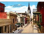 Chartres Street Vista Nuovo Orleans Louiusiana La Unp Lino Cartolina E19 - £2.38 GBP