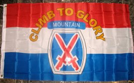 10th Mountain Division Army Flag 3&#39;x5&#39; Climb to Glory Banner - £23.59 GBP