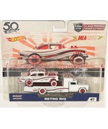 &#39;55 Chevy Bel Air Gasser Custom Hot Wheels Transport Candy Cane MEA Seri... - €160,58 EUR