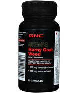 GNC Men&#39;s Horny Goat Weed 60 capsules Exp.10/2023 Used To Support Sexual... - £22.38 GBP