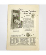 Vtg 1920&#39;s Crane Company Sinks Tubs Bathroom Advertising Magazine Print ... - £5.24 GBP