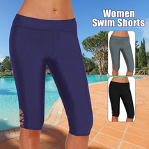 Women Swim Shorts High Waisted Bathing Summer Suit Bottoms Beach Swimsuit Shorts - £11.46 GBP