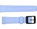 Swatch Replacement 17mm Plastic Watch Band Strap Light Blue - $13.25